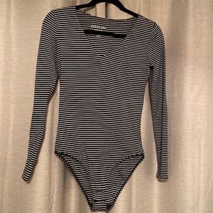 Everlane striped body suit